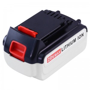 Replacement 20V 3000mAh Li-ion Batteries for Black & Decker LB20, LBX20, LBX4020, LB2X4020 Electric Drills